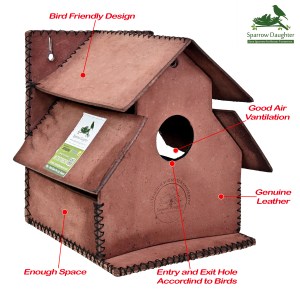 Birdhouse Double Roof Natural – TEPL02092021NN